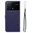 Cu clapetă pentru Xiaomi Poco X6 Pro 5G, Mandala, roz rose gold