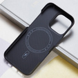 Husă pentru iPhone 16 Pro, Aramid Fiber Cover, negru