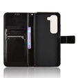 Cu clapetă pentru Infinix Hot 50 4G, Crazy Horse Wallet, negru