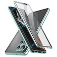 Carcasa Magnetic Dual Glass MagSafe pentru Samsung Galaxy S24 Ultra, verde
