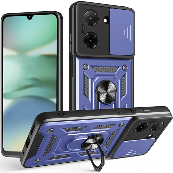 Husă blindată pentru Xiaomi Redmi A5, CamShield Slide, albastru