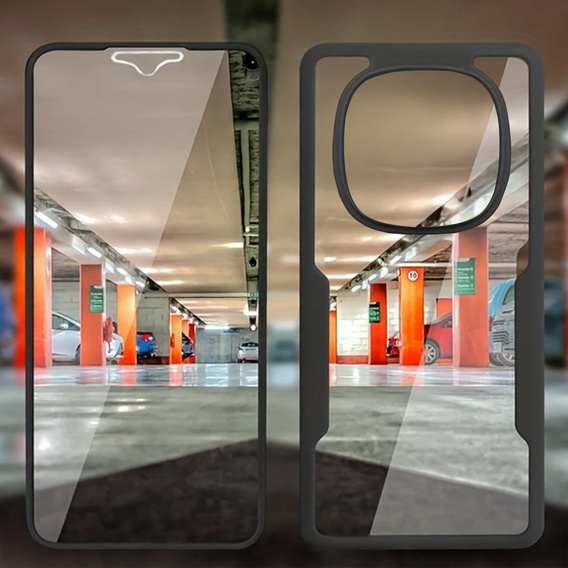 Carcasă pentru Xiaomi Redmi Note 14 Pro 5G, Shockproof, cu folie, negru