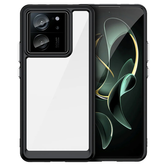 Huse pentru Xiaomi 13T / 13T Pro, Fusion Hybrid, transparent / negru
