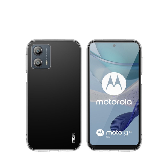 Husă MOFI pentru Motorola Moto G53 5G, subțire, transparentă