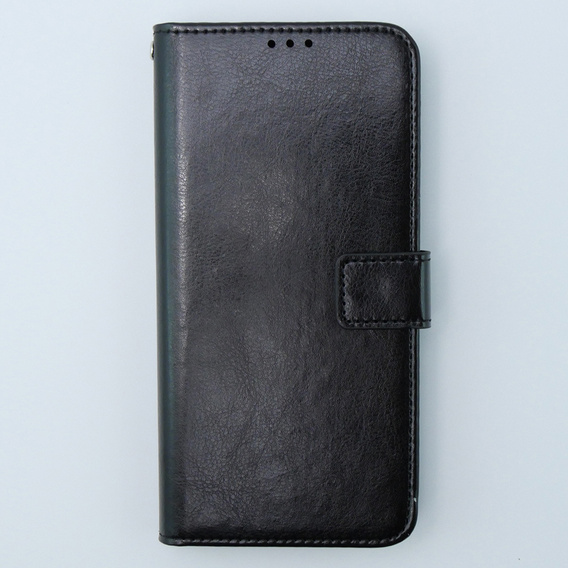 Cu clapetă pentru Motorola Moto G54 5G, Crazy Horse Wallet, negru