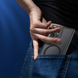 Husă pentru Samsung Galaxy S25 Ultra, Kickstand Matt Case, pentru MagSafe, negru + Sticlă ecran