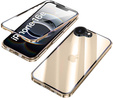 Husa pentru iPhone 16E, Magnetic Dual Glass, de aur