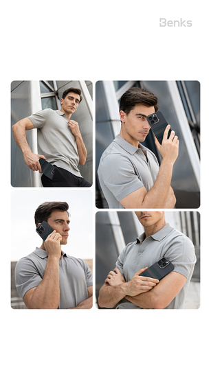 Husă BENKS Kevlar Magnetic Armor Pro Aurora 600D B062 pentru MagSafe pentru iPhone 15 Pro Max