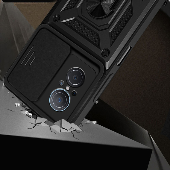 Husă blindată pentru Huawei Nova 9 SE, CamShield Slide, negru