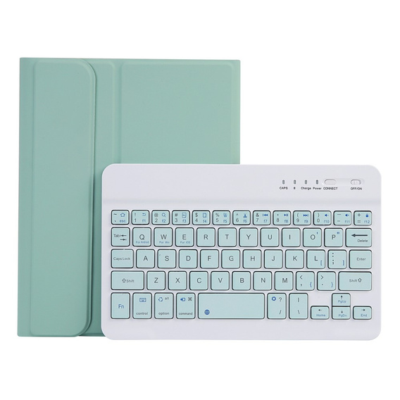 Carcasă cu tastatură bluetooth pentru iPad mini 8.3" 2021 (6 gen.) / iPad mini 8.3" 2024 (7 gen.), verde