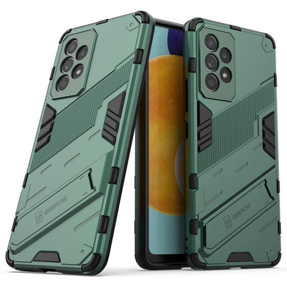 Husa pentru Samsung Galaxy A53 5G, Military kickstand, albastru