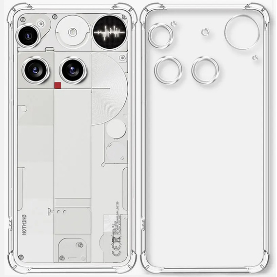 Huse pentru Nothing Phone 3 5G, Dropproof, transparentă