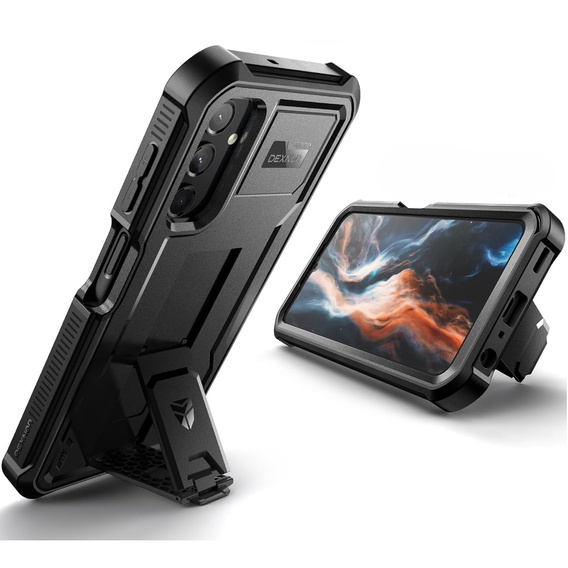 Husă blindată pentru Samsung Galaxy A25 5G, Dexnor Full Body (Two Frames), negru