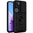 Husă blindată pentru Vivo Y19s, CamShield Slide, negru