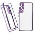 Huse pentru Samsung Galaxy S21, Magnetic Dual Glass, violet