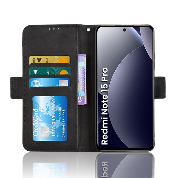 Husă cu slot pentru carduri pentru Xiaomi Redmi Note 15 Pro 4G
