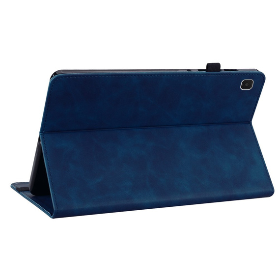 Husa pentru Samsung Galaxy Tab A7 Lite, Wallet Pen Slot, albastru