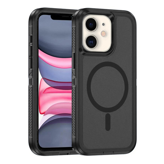 Carcasă cu ramă pentru iPhone 11, pentru MagSafe, negru