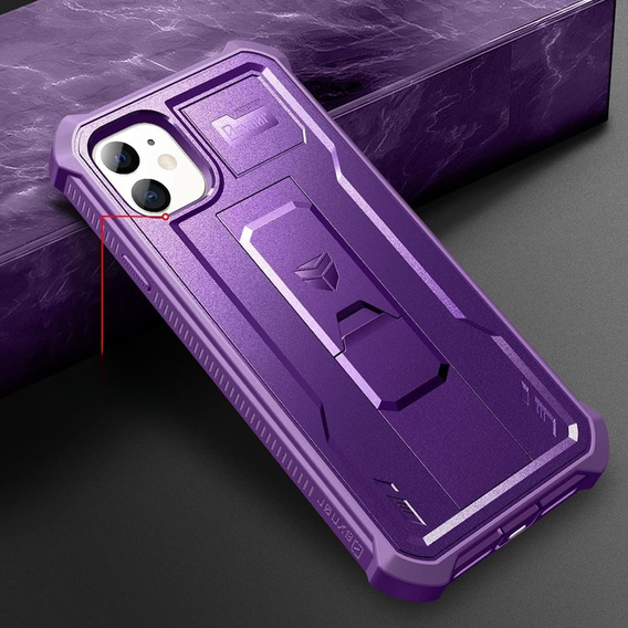 Husă blindată pentru iPhone 11, Dexnor Full Body, violet