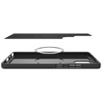 Carcasa Spigen pentru Samsung Galaxy S25 Ultra, Thin Fit Mag, negru + sticlă temperată 9H