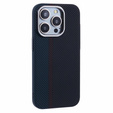 Carcasa pentru iPhone 14 Pro, Carbon Fiber MagSafe, negru / albastru