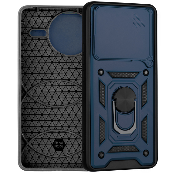 Husă blindată pentru Xiaomi Poco F7 Ultra, CamShield Slide, albastru