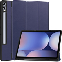 Husă pentru Samsung Galaxy Tab S10 Ultra, Smartcase cu spațiu pentru stylus, albastru închis