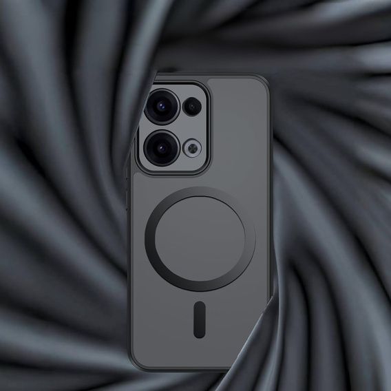 Husă pentru Oppo Reno 13, pentru MagSafe, ERBORD Matt Case, negru