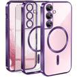Husă pentru Samsung Galaxy S22, Electro MagSafe, violet + Sticlă pentru ecran