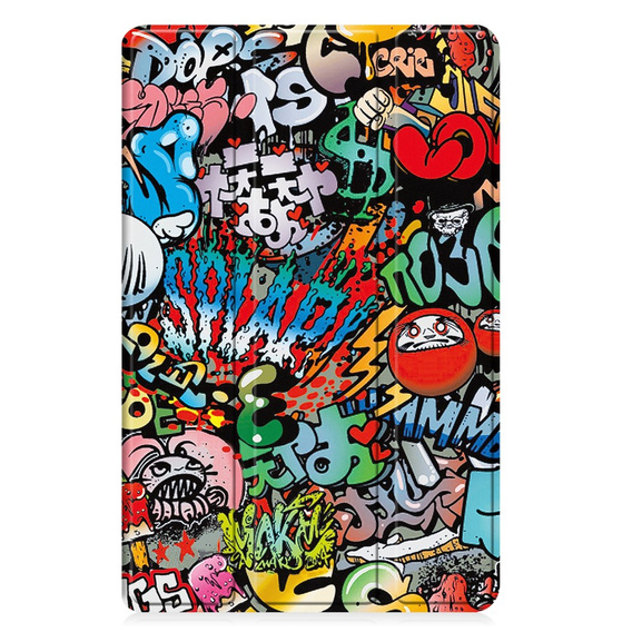 Husă pentru Samsung Galaxy Tab A9+, Smartcase, graffiti