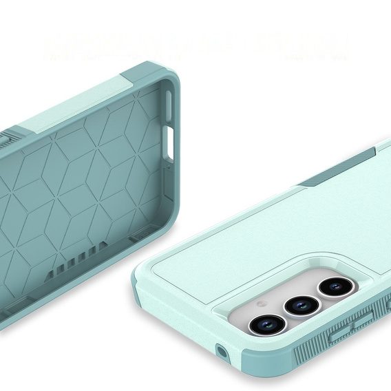 Husa blindată pentru Samsung Galaxy A55 5G, Dual Shockproof, verde
