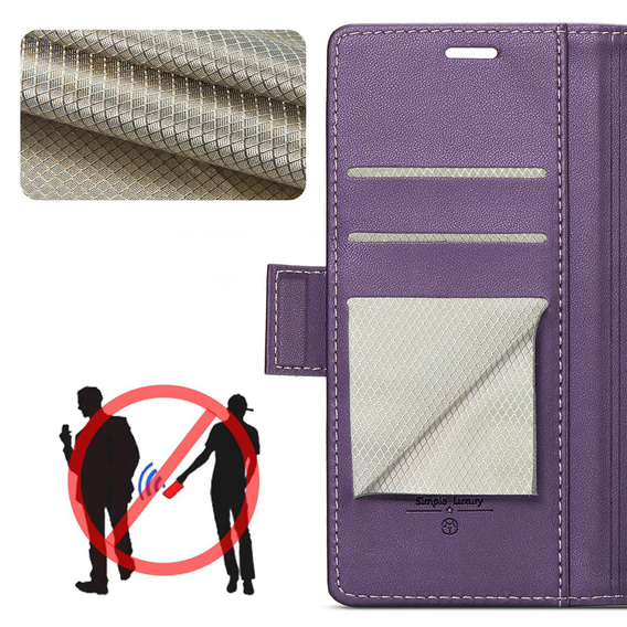 CASEME Litchi Wallet flip caz pentru Samsung Galaxy Z Fold7 5G