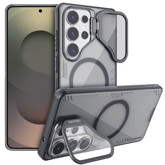 Husă blindată Nillkin Iceblade CamProp pentru Samsung Galaxy S26 Ultra, negru