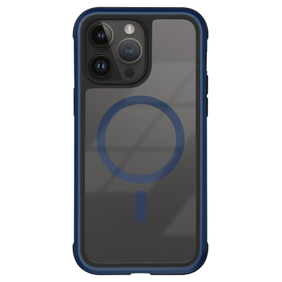 KZDOO Husă pentru iPhone 16 Pro, Metal Frame, pentru MagSafe, albastru închis