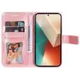 Cu clapetă pentru Xiaomi Redmi Note 13 5G, Mandala, roz rose gold