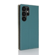 Cu clapetă pentru Samsung Galaxy S25 Ultra, Litchi Skin Grain, albastru