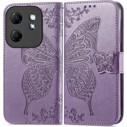 Cu clapetă pentru Infinix Hot 50i 4G, Butterfly, violet