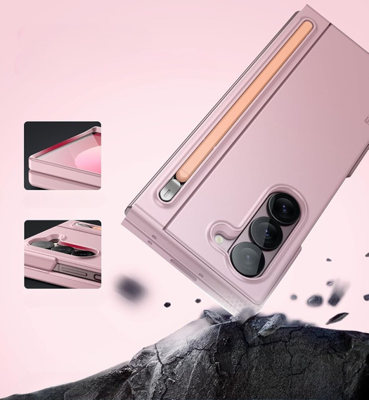 Huse pentru Samsung Galaxy Z Fold 6, Suritch Full Body, roz