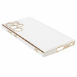 Husă pentru Samsung Galaxy S24 Ultra, Glamour CamShield, alb
