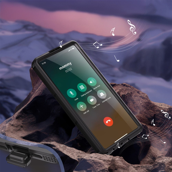 Husă impermeabilă pentru Samsung Galaxy S25 Ultra, Redpepper, pentru MagSafe, negru