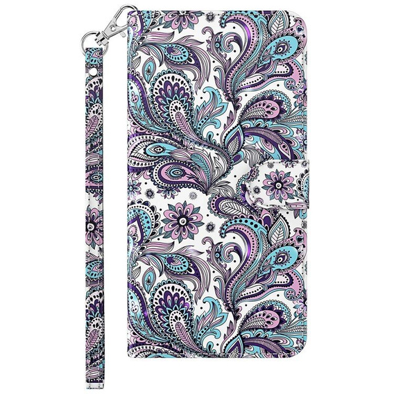 Cu clapetă pentru Samsung Galaxy A05s, Wallet, Butterflies, albastru