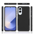 Husa blindată pentru Samsung Galaxy S25 Edge, Dual Shockproof, negru