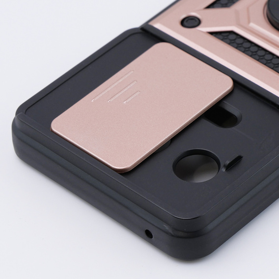 Husă blindată pentru Realme 11 5G, CamShield Slide, roz rose gold