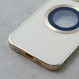 Carcasa Magnetic Dual Glass MagSafe pentru iPhone 11, de aur