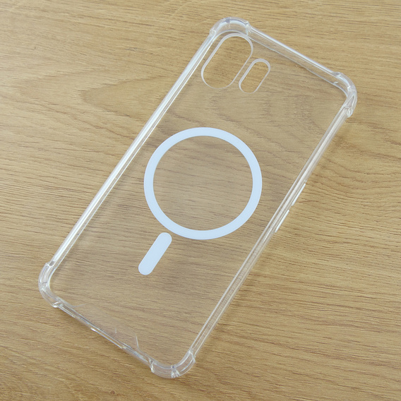 Husă pentru Nothing Phone 2, Fusion Hybrid Case, pentru MagSafe, transparentă