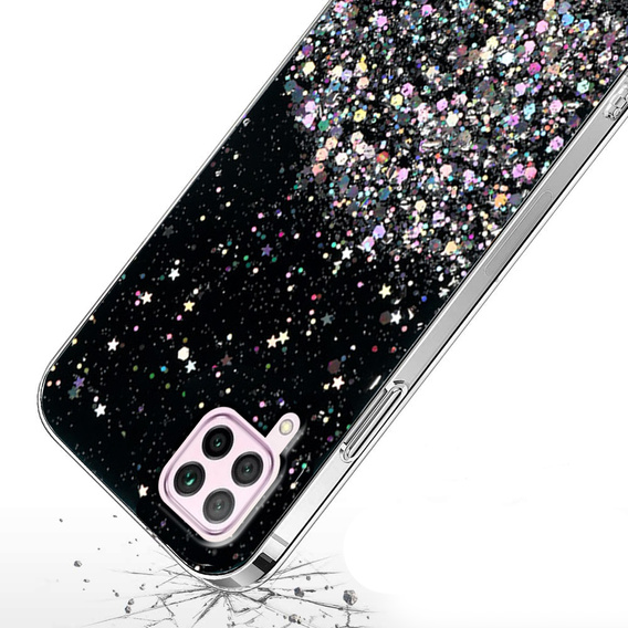 Huse pentru Huawei P40 Lite, Glittery, negru