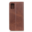 Husa cu clapetă pentru Samsung Galaxy M51, Split Leather, maro