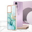 Carcasă de protecție pentru Motorola Moto G24 / G24 Power / G04, Marble Slim Case, verde