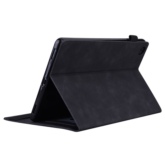 Husă pentru Samsung Galaxy Tab A9+, Classic, cu spațiu pentru stylus, negru