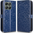 Husa cu clapetă pentru Motorola Edge 60 Pro, Wallet Rhombus, albastru